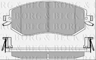 BORG & BECK bbp2426 -  Комплект тормозных колодок, дисковый тормоз